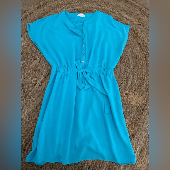 TURQUOISE DRESS - Picture 1 of 5